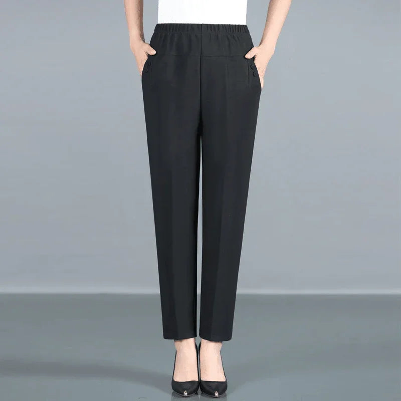 Calça Louise™ em Alfaiataria com Interior em Sherpa /Conforto Sublime e Elegância Atemporal para o Inverno!