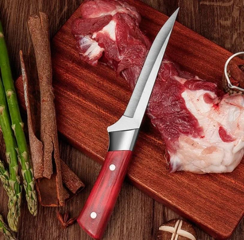 (Compre 2 e Leve 3) Faca Chef Dominus™ Profissional - Controle Total e Precisão Cirúrgica / Cozinhe Como um Mestre e Diga Adeus aos Cortes Irregulares!