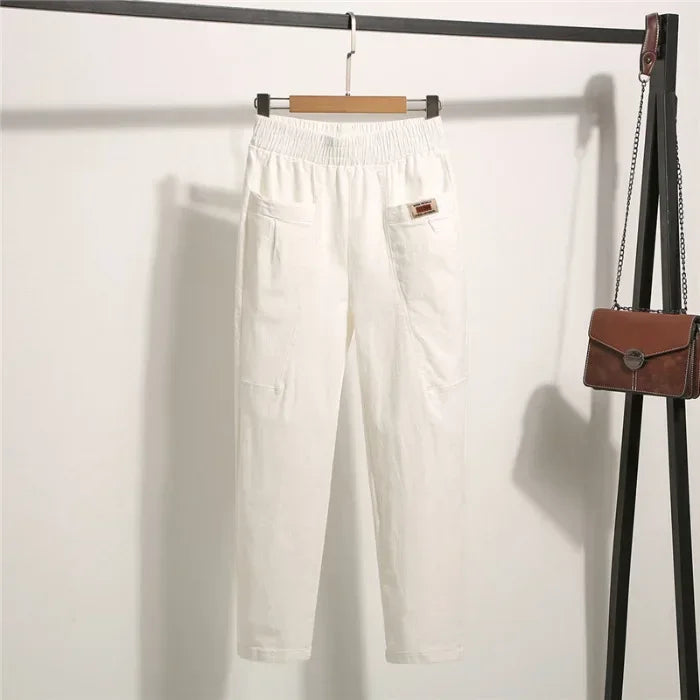 Calça Marelise™ Com Bolsos Amplos e Cós Ajustável