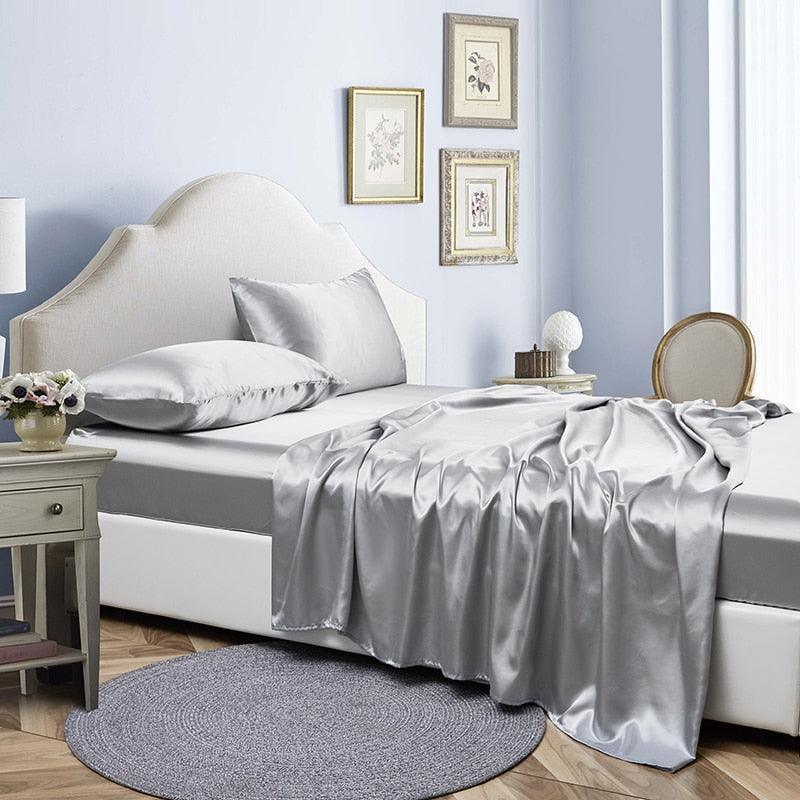 Jogo de Cama em Cetim 4 pçs - LuxorSilk / Onde o Luxo Encontra o Conforto!