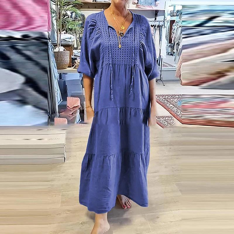 Vestido Brisa da Praia™ em Viscose Extra Leve / Encante-se com Leveza e Conforto que Te Abraçam em Qualquer Ocasião!