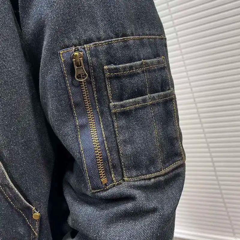 Jaqueta Seattle™ Bomber Jeans com Forro Peluciado