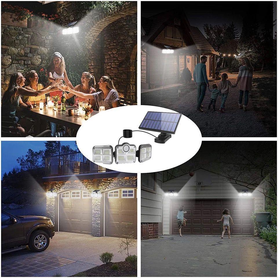 Kit Iluminação Eficiente com 3 Holofotes Solares Power Led