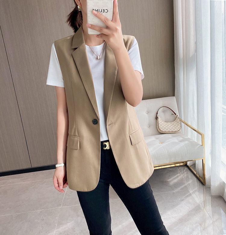 Blazer de Lapela Sophia™ - O Blazer Sem Mangas: Elegância e Estilo em Cada Detalhe!