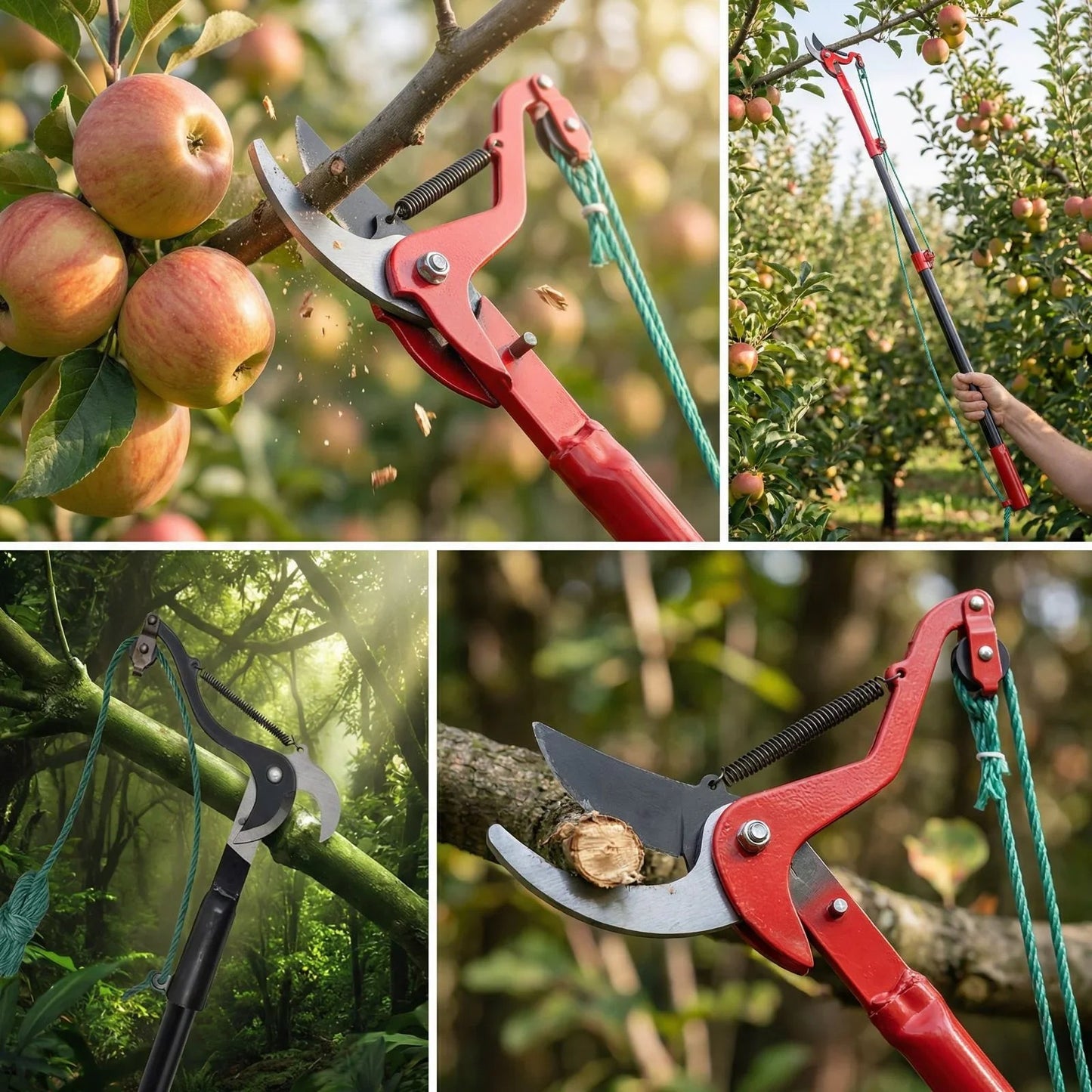 Tesoura Extensível de Alta Altitude Podafácil™: Corte de Ramos, Poda e cuidados de Jardinagem!