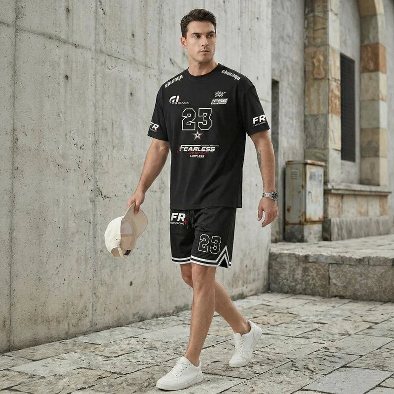 Conjunto Magnus™ com Jersey e Shorts de Inspiração Esportiva e Motorsport