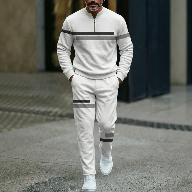 Conjunto Hamburgo™ com Gola Half-Zip e Modelagem Reta