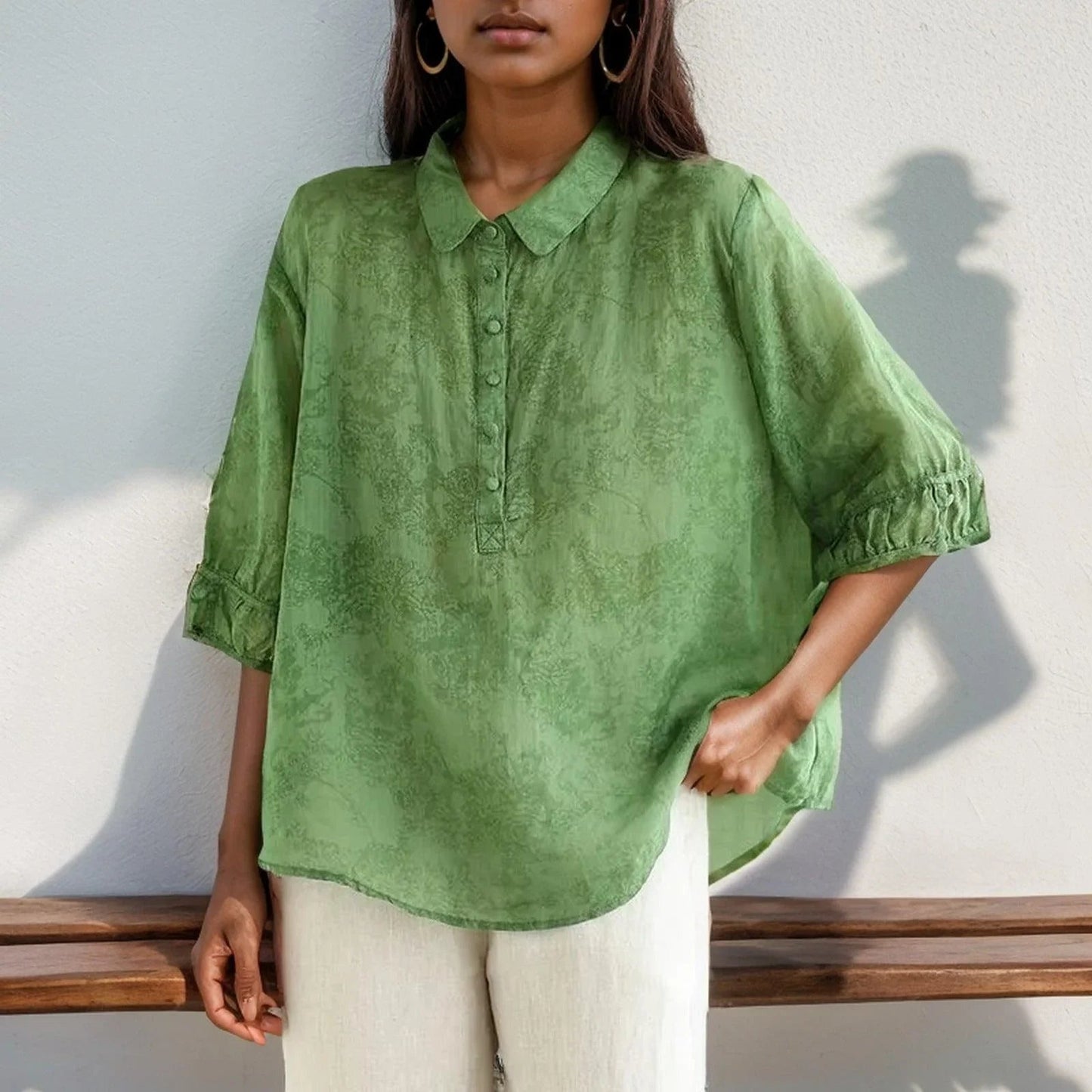 Camisa Super Soltinha Sintra™ em Linho de Algodão / Conforto e Sofisticação em Linho de Algodão!