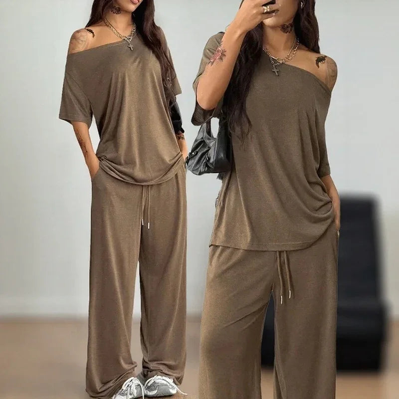 Conjunto Belmara™ com Caimento Solto e Cintura Ajustável