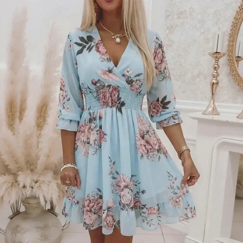 Vestido Florenza™ com Silhueta Valorizada e Leveza Sofisticada