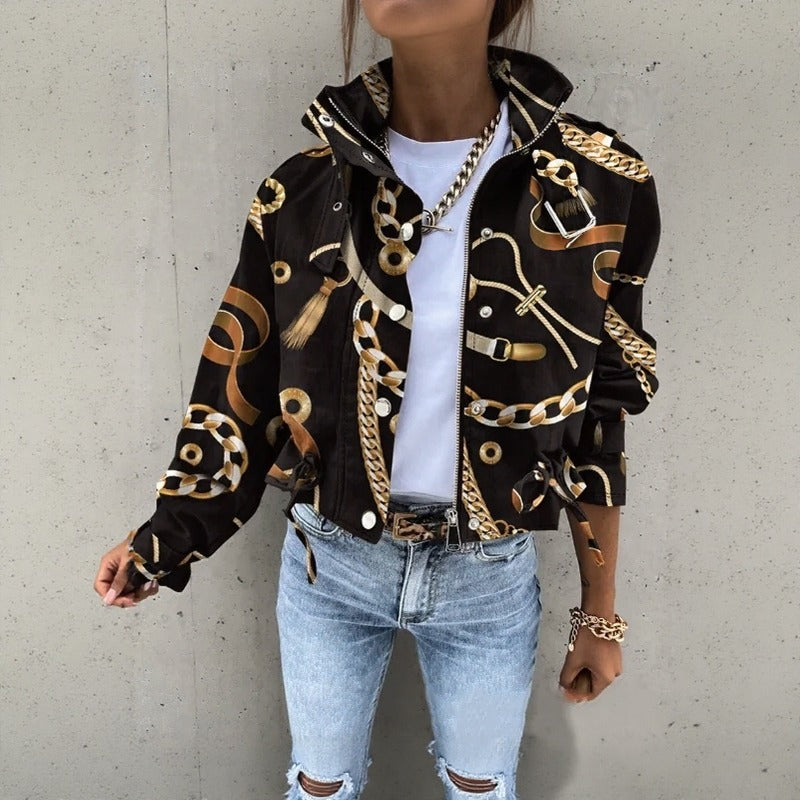 Jaqueta Valkyra™ Em Modelagem Cropped com Design Contemporâneo