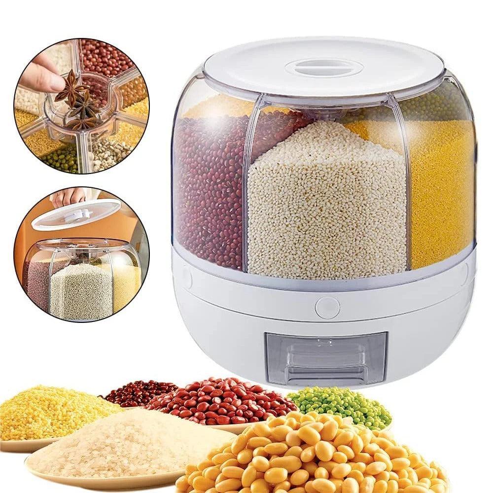 Dispenser de Grãos 360º Modern House™ / Praticidade e Organização para sua Cozinha!