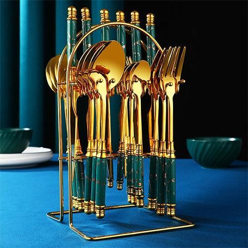 Jogo de Talheres 24pcs GoldDinner