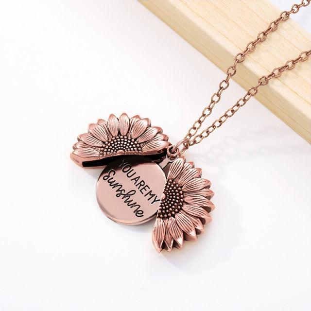 Colar de girassol "You Are My Sunshine"
