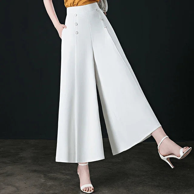 Calça Saia Madame™ em Seda Gelo / A Campeã em Leveza & Elegância!