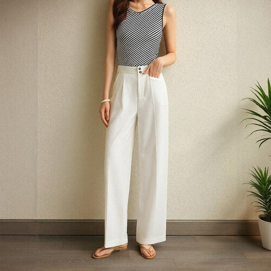 Calça Naomi™ em Viscose Premium com Toque de Modal / Porque Você Merece Conforto com Estilo Refinado!
