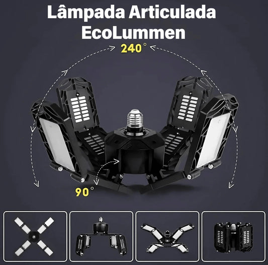 Lâmpada Articulada EcoLumem™ Iluminação LED de Alto Rendimento! (Promoção de Lançamento: Adquira a sua e leve 2 Arandelas Solares de Graça)