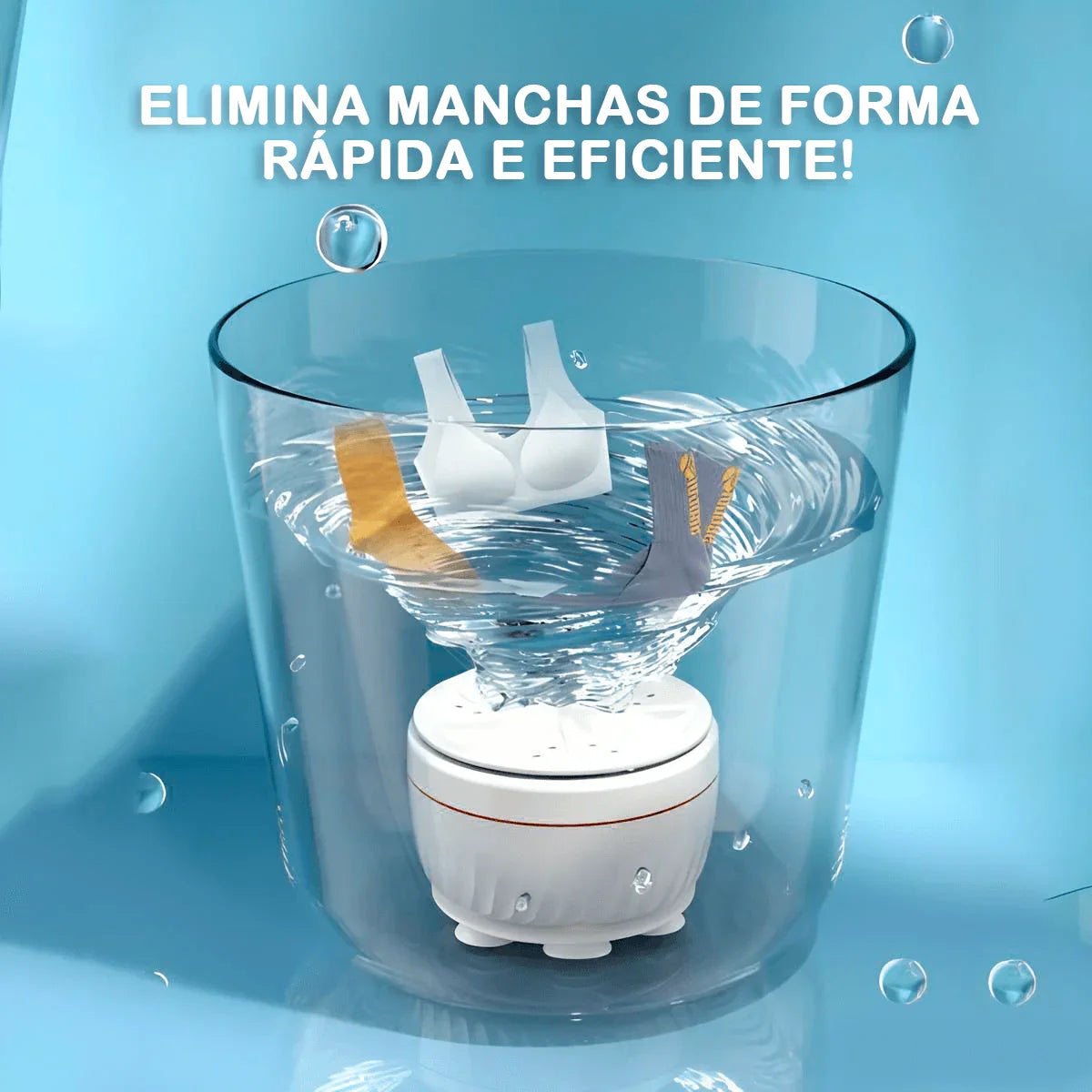 Mini Máquina de Lavar Híbrida Modern Lar™ / Transforme Qualquer Recipiente em uma Máquina de Lavar Eficiente!
