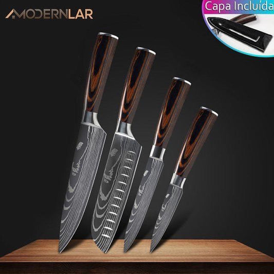 Conjunto de Facas de Churrasco CHEFE WAGYU