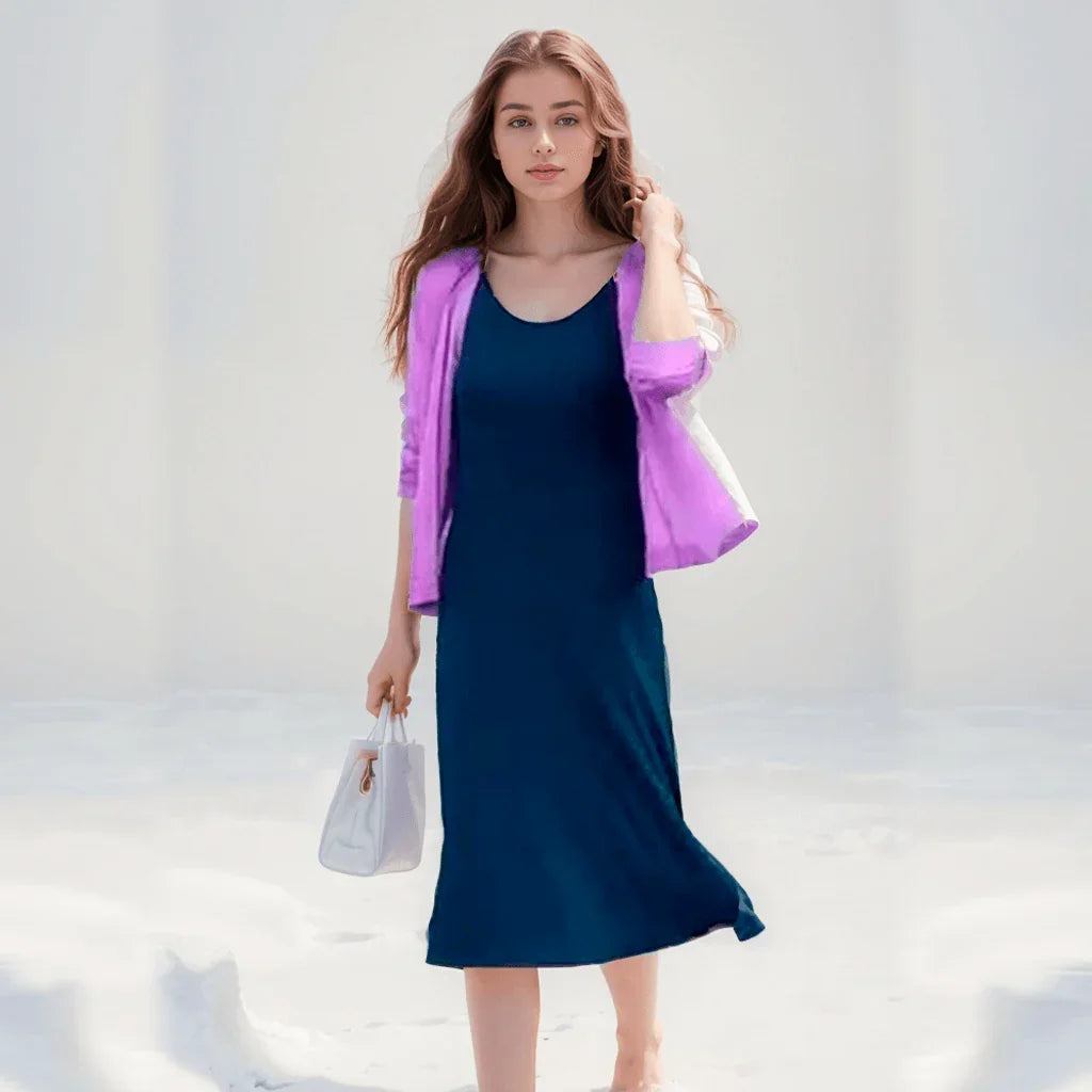 Blusinha Estilo Cardigan AmeliaSunset™ - Moda Verāo Outono com Frescor e Proteção UV
