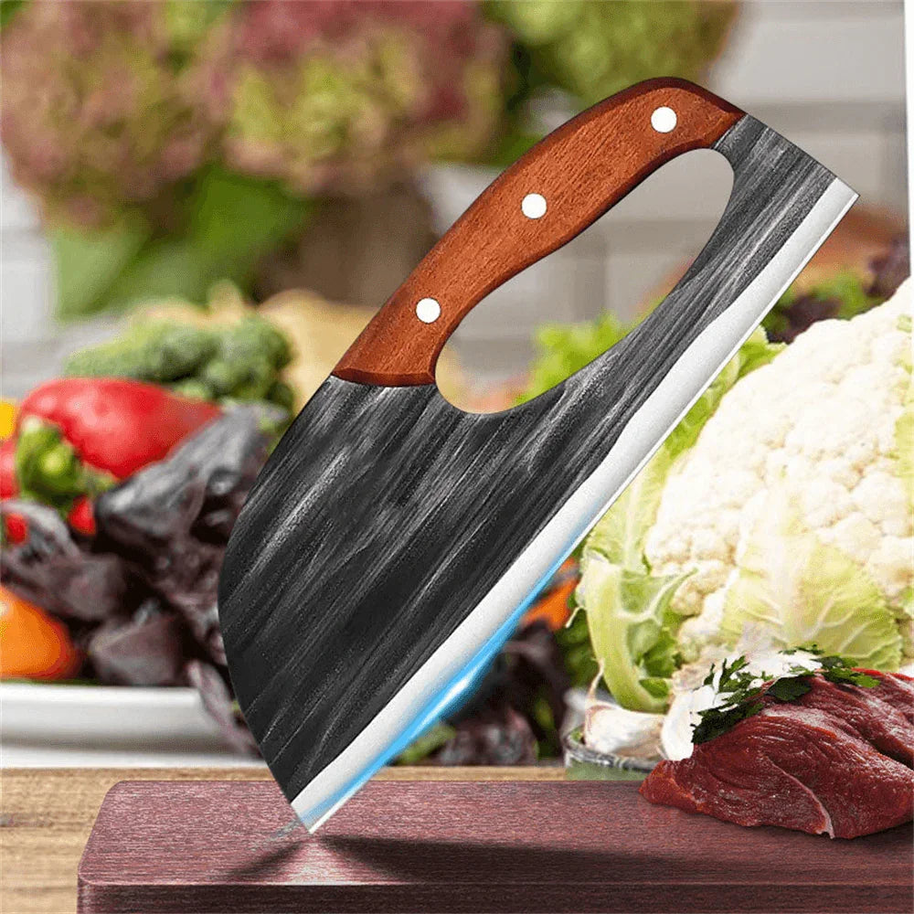 (Promoção Compre 1, Leve 2) Novo Cutelo Precisão do Chef™ / Série Elite, Forjada a 100 golpes!