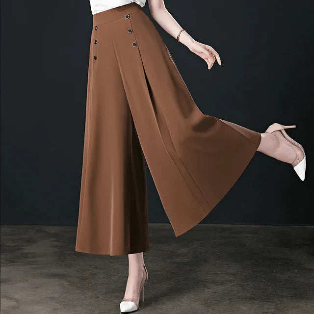 Calça Saia Madame™ em Seda Gelo / A Campeã em Leveza & Elegância!