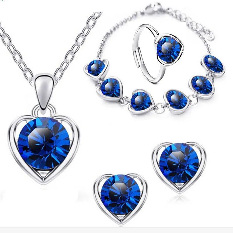 Conjunto Coração do Oceano/ A Escolha Ideal para Revelar sua Elegância e Sofisticação em Qualquer Evento!
