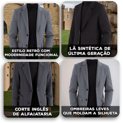 Blazer Bebbanburg™ com Corte Inglês e Caimento de Alfaiataria / Refinamento Clássico para Homens de Presença e Bom Gosto!