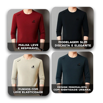 Blusa Orion™  em Malha Leve com Estilo Minimalista / Presença Sutil para o Seu Dia a Dia!