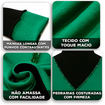 Blusa SofiGlow™ com Tecido Térmico e Brilho Delicado / A Escolha Certa para Dias Frios com Estilo!