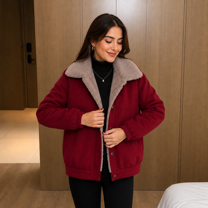 Jaqueta Celeste™ com Interior Peluciado Aconchegante Para os Dias Frios