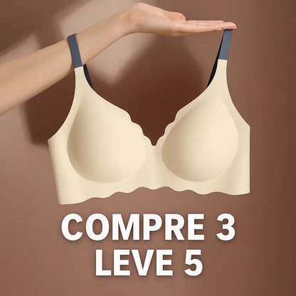 [COMPRE 3, LEVE 5] Kit de Sutiãs 5D Suavity™ Sem Aro, Sem Costuras e Sem Marcas / Sustentação Natural com Sensação de Segunda Pele!