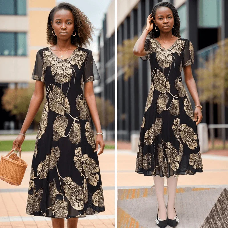 Vestido Vitória-Régia™ Essência Floral / A Harmonia Perfeita entre Conforto e Sofisticação!