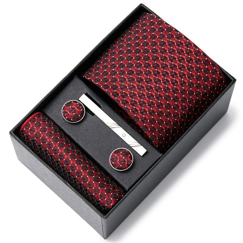 Kit de Alto Padrão Luxury Men / Gravata + Lenço + Abotoadura/  A Melhor opção Para Homens que Prezam Por um Estilo Sofisticado!