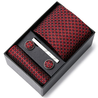 Kit de Alto Padrão Luxury Men / Gravata + Lenço + Abotoadura/  A Melhor opção Para Homens que Prezam Por um Estilo Sofisticado!