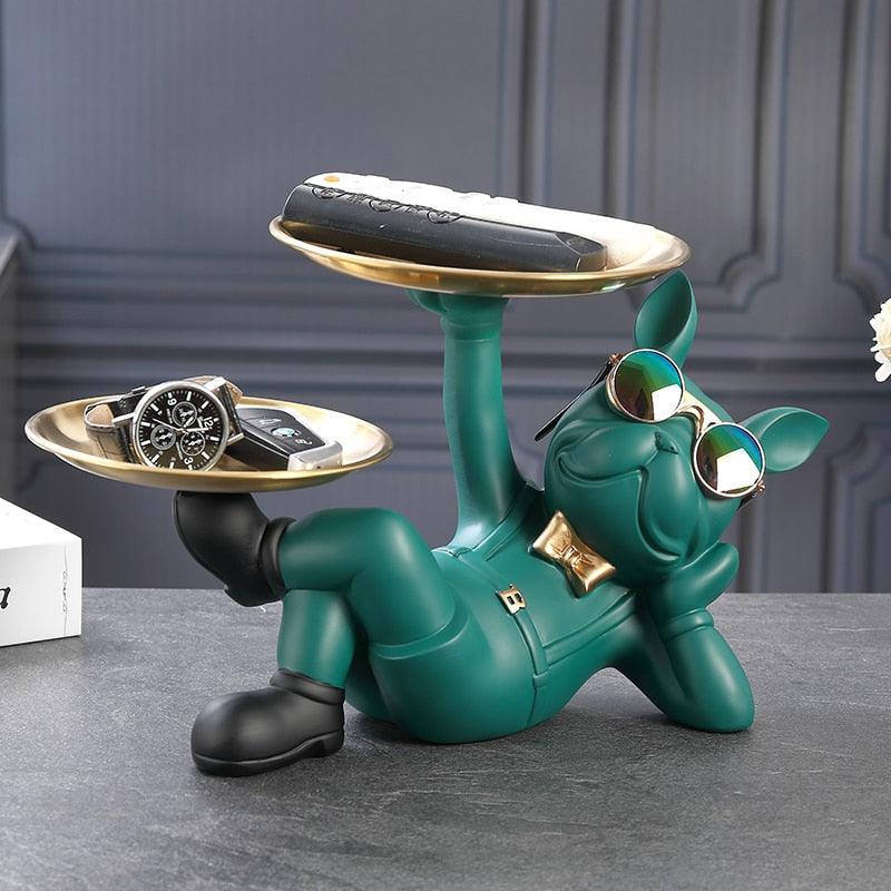 Escultura Doguinho Garçom - Feita em Resina