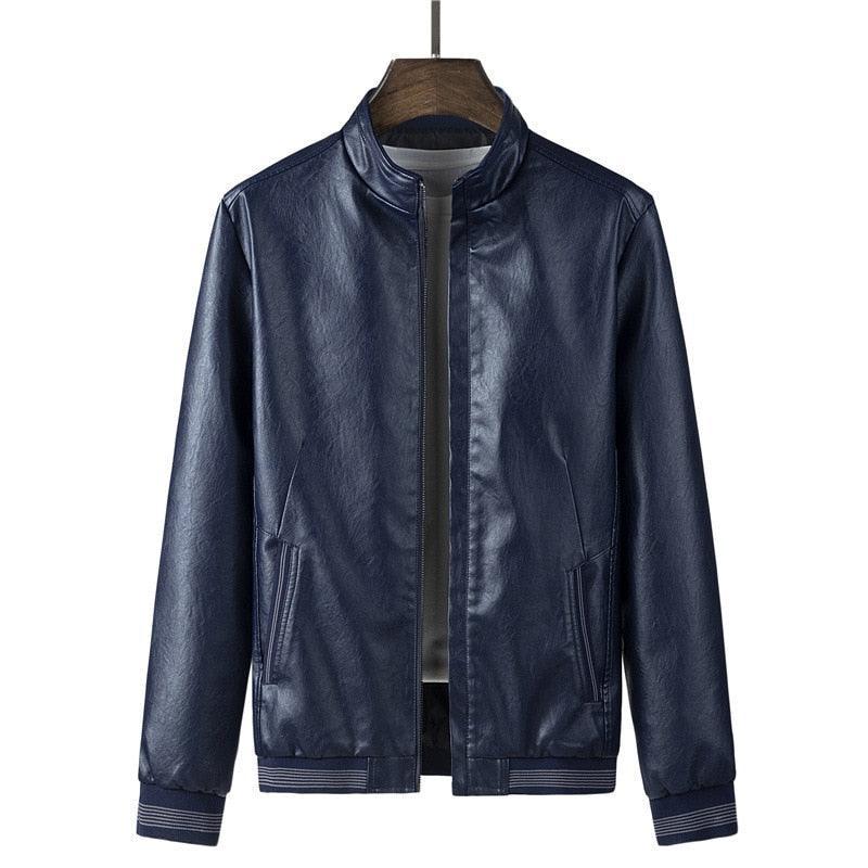 Jaqueta Masculina em Couro P.U - EleganceCoat / Encontre o Equilíbrio Perfeito entre Estilo e Conforto!