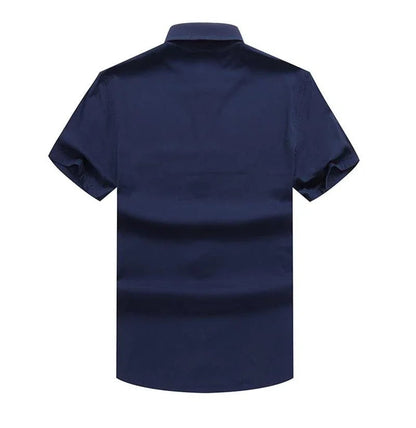 Camisa Masculina Manga Curta modelo Plus Size - Sleeve Classic / A Camisa Social Perfeita para os dias Quentes!