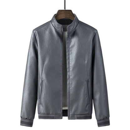 Jaqueta Masculina em Couro P.U - EleganceCoat / Encontre o Equilíbrio Perfeito entre Estilo e Conforto!