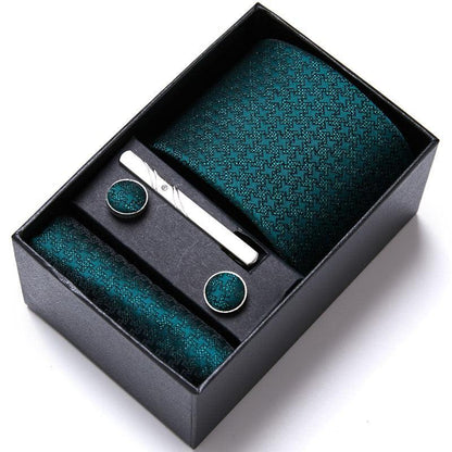 Kit de Alto Padrão Luxury Men / Gravata + Lenço + Abotoadura/  A Melhor opção Para Homens que Prezam Por um Estilo Sofisticado!