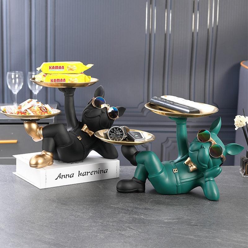 Escultura Doguinho Garçom - Feita em Resina