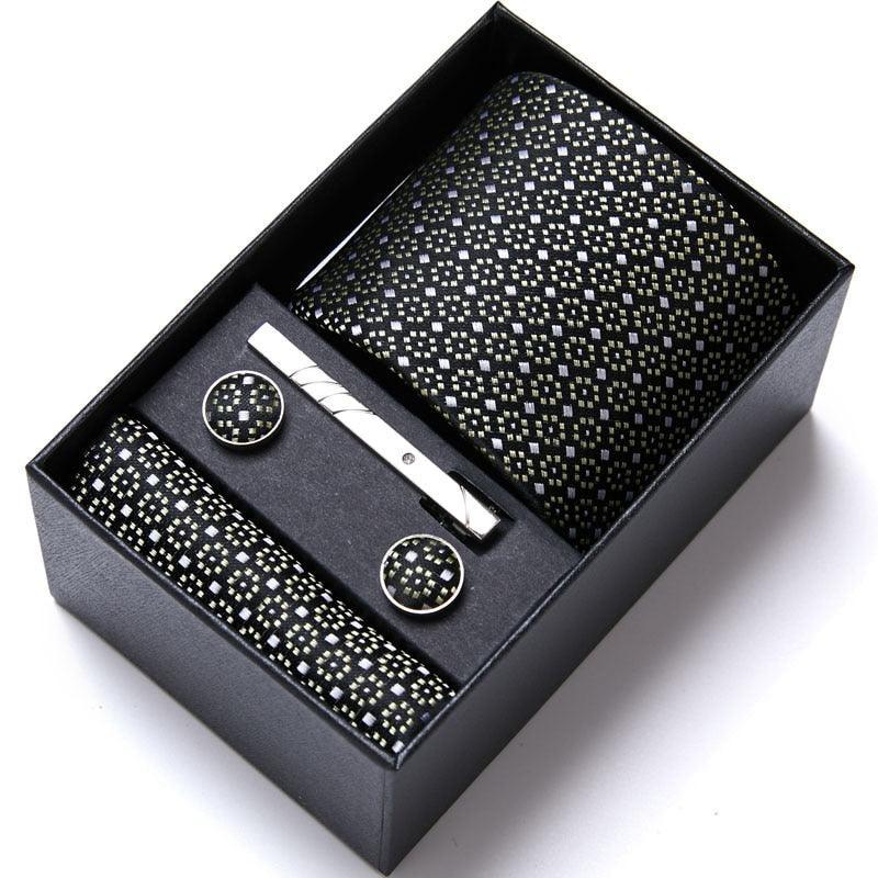 Kit de Alto Padrão Luxury Men / Gravata + Lenço + Abotoadura/  A Melhor opção Para Homens que Prezam Por um Estilo Sofisticado!