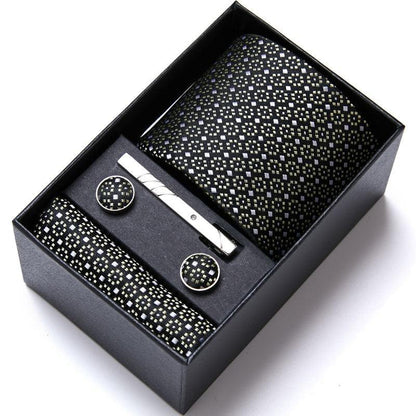 Kit de Alto Padrão Luxury Men / Gravata + Lenço + Abotoadura/  A Melhor opção Para Homens que Prezam Por um Estilo Sofisticado!