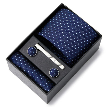 Kit de Alto Padrão Luxury Men / Gravata + Lenço + Abotoadura/  A Melhor opção Para Homens que Prezam Por um Estilo Sofisticado!