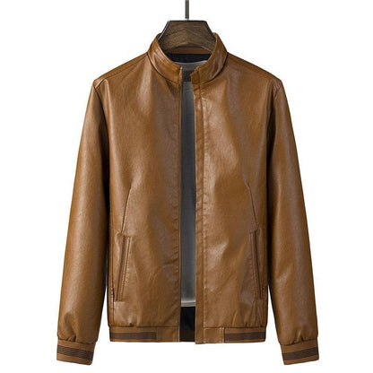 Jaqueta Masculina em Couro P.U - EleganceCoat / Encontre o Equilíbrio Perfeito entre Estilo e Conforto!