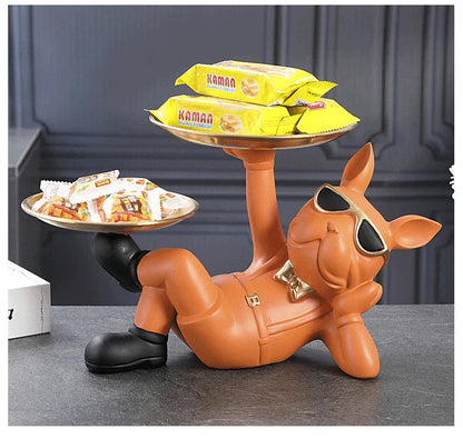 Escultura Doguinho Garçom - Feita em Resina