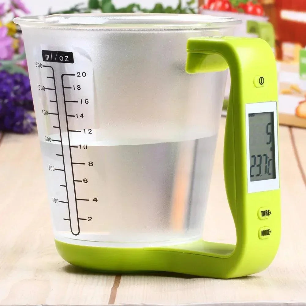 Medidor Digital Modern House™ com Balança Integrada / Precisão e Praticidade para Suas Receitas Perfeitas!