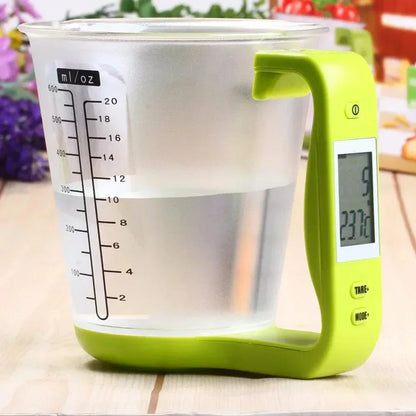 Medidor Digital Modern House™ com Balança Integrada / Precisão e Praticidade para Suas Receitas Perfeitas!
