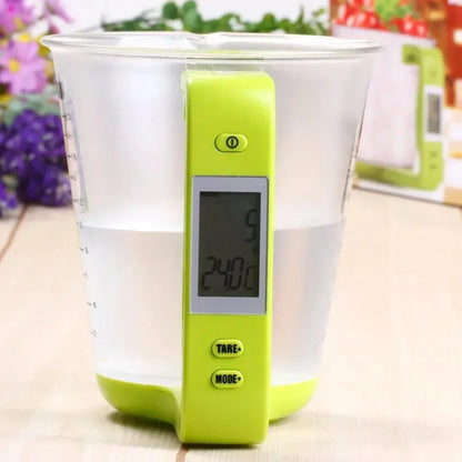 Medidor Digital Modern House™ com Balança Integrada / Precisão e Praticidade para Suas Receitas Perfeitas!
