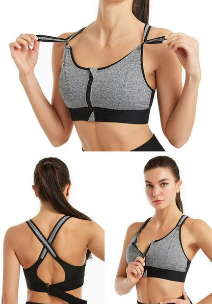(Promoção Compre 3, Leve 5) Sutiã Esportivo AeroFlex™: Liberdade Ativa & Conforto Total!